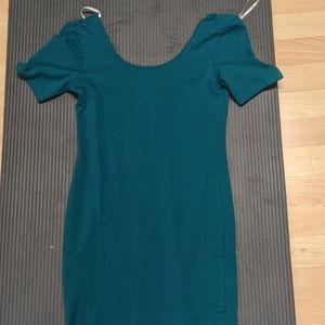 teal bodycon dress